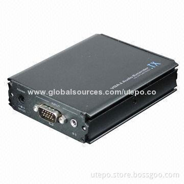 1ch VGA Signal UTP Transceiver, Transmission Distance up to 300m (Max), Supports MIT Structure
